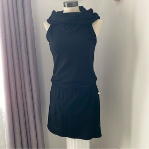 KSL Black Cowl Neck Mini Dress
